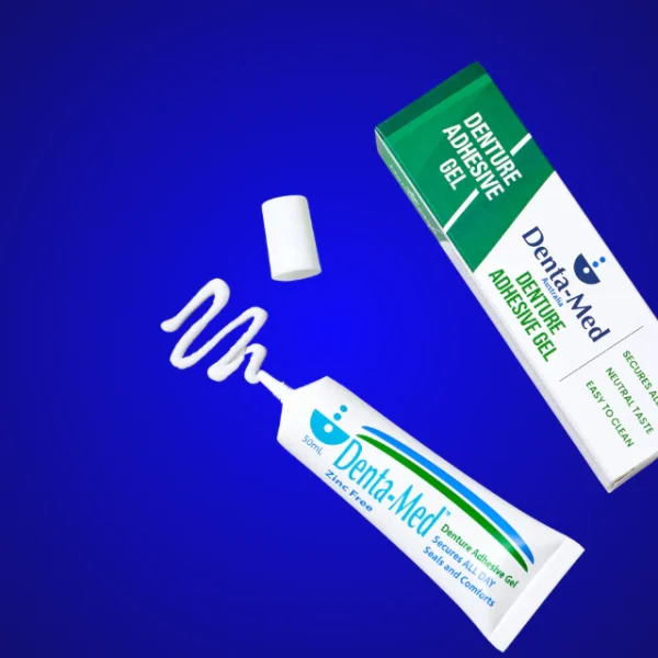 DAG-open-Blue Prosthetic range - Denta-Med Denture Adhesive Gel (GLUE FREE)